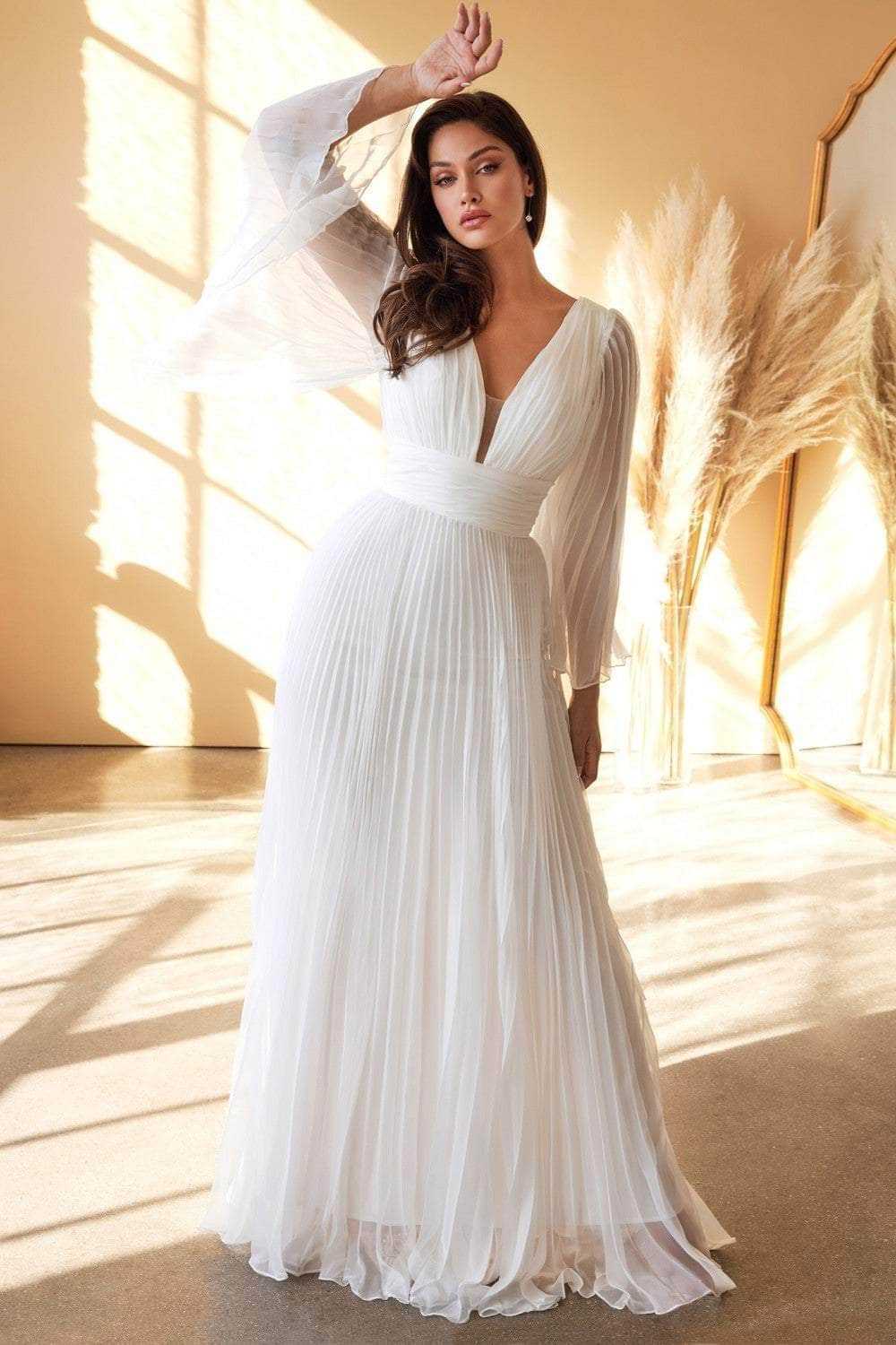 Ladivine Bridal, Ladivine Bridal CD242W - Chiffon Formal Dress