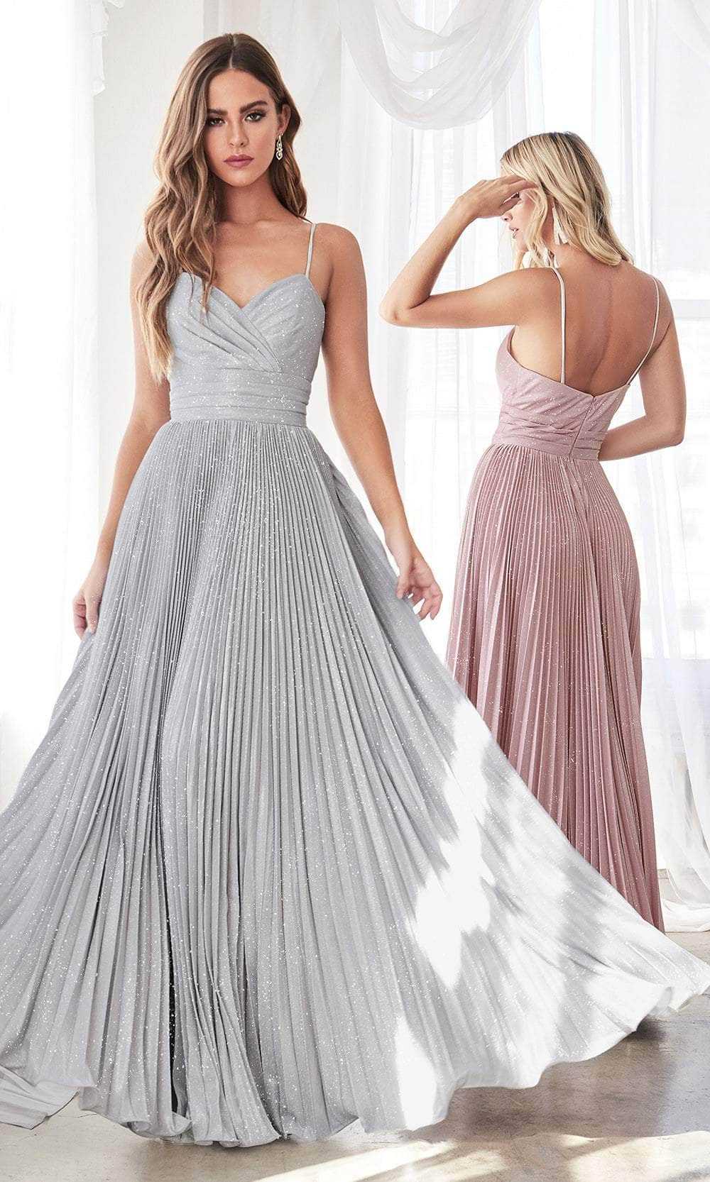 Ladivine, Ladivine CH221 - Sleeveless A-Line Prom Dress