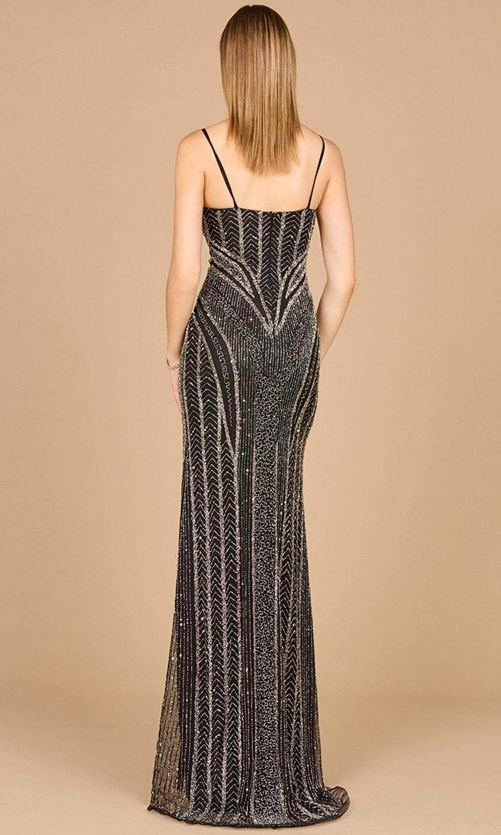 Lara Dresses, Lara Dresses 29003 - Embellished Evening Gown with Slit