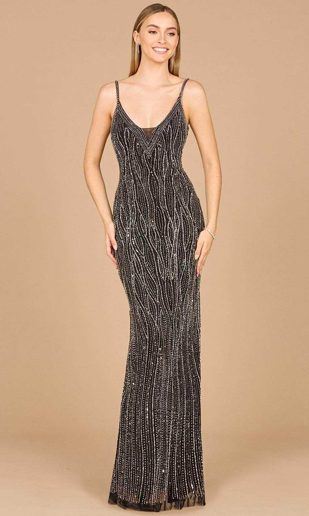 Lara Dresses, Lara Dresses 29005 - Embellished V-Neck Evening Gown