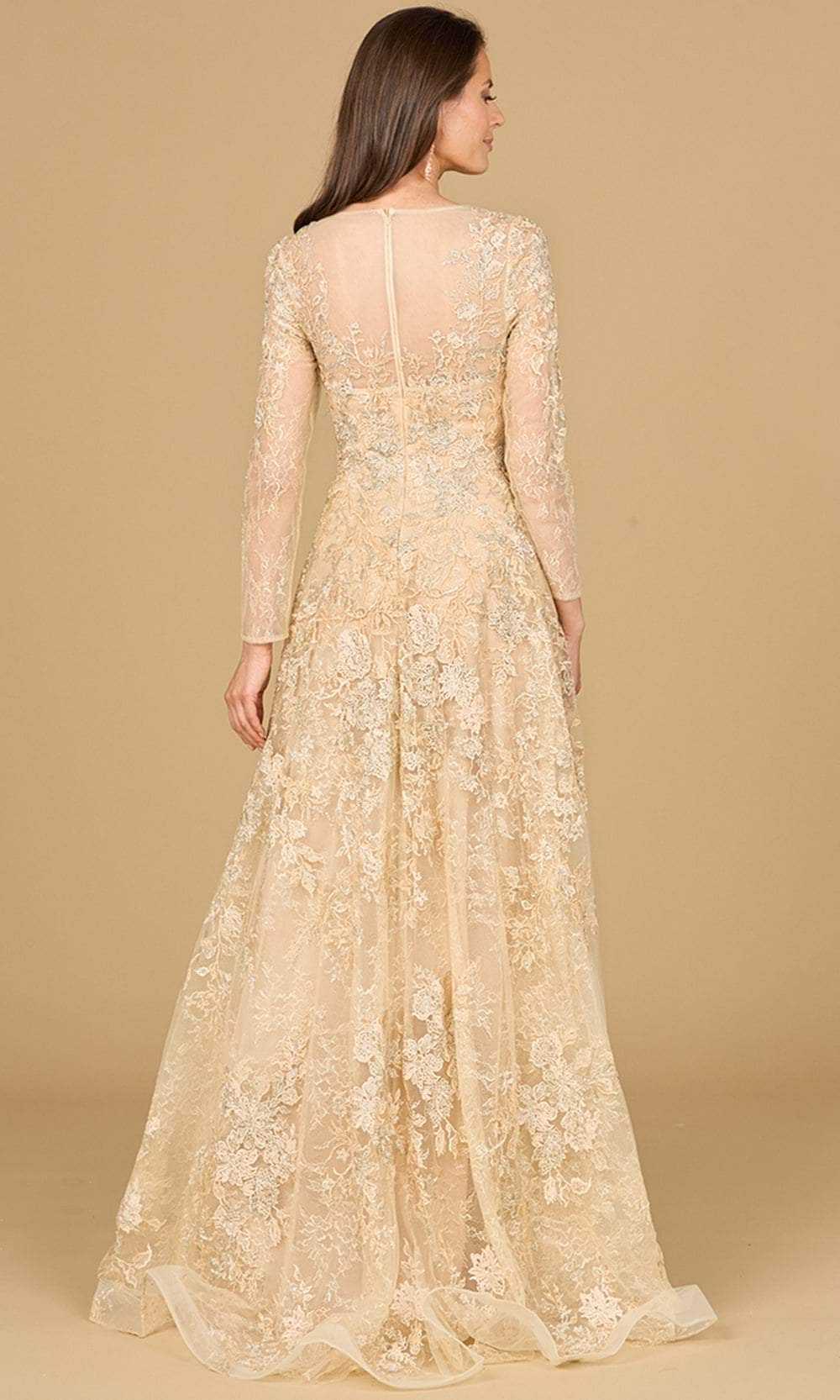 Lara Dresses, Lara Dresses 29135 - Lace A-Line Evening Gown