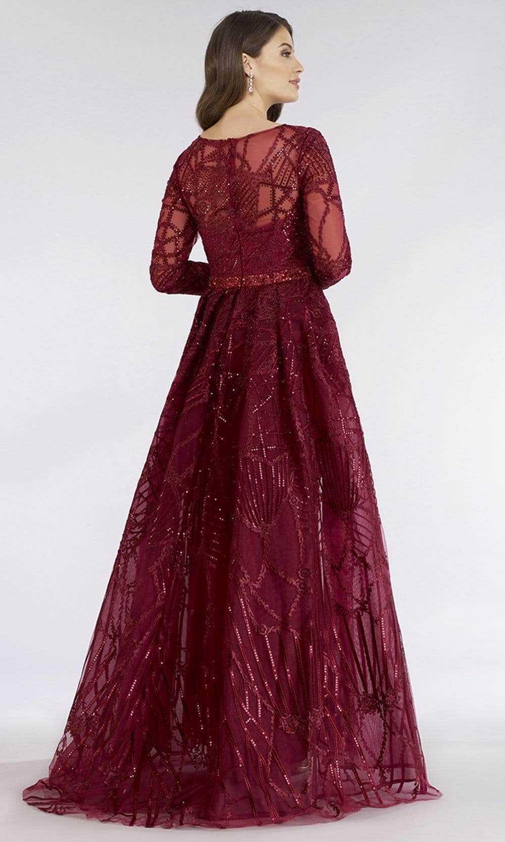 Lara Dresses, Lara Dresses 29633 - Long Sleeve Embellished Evening Dress