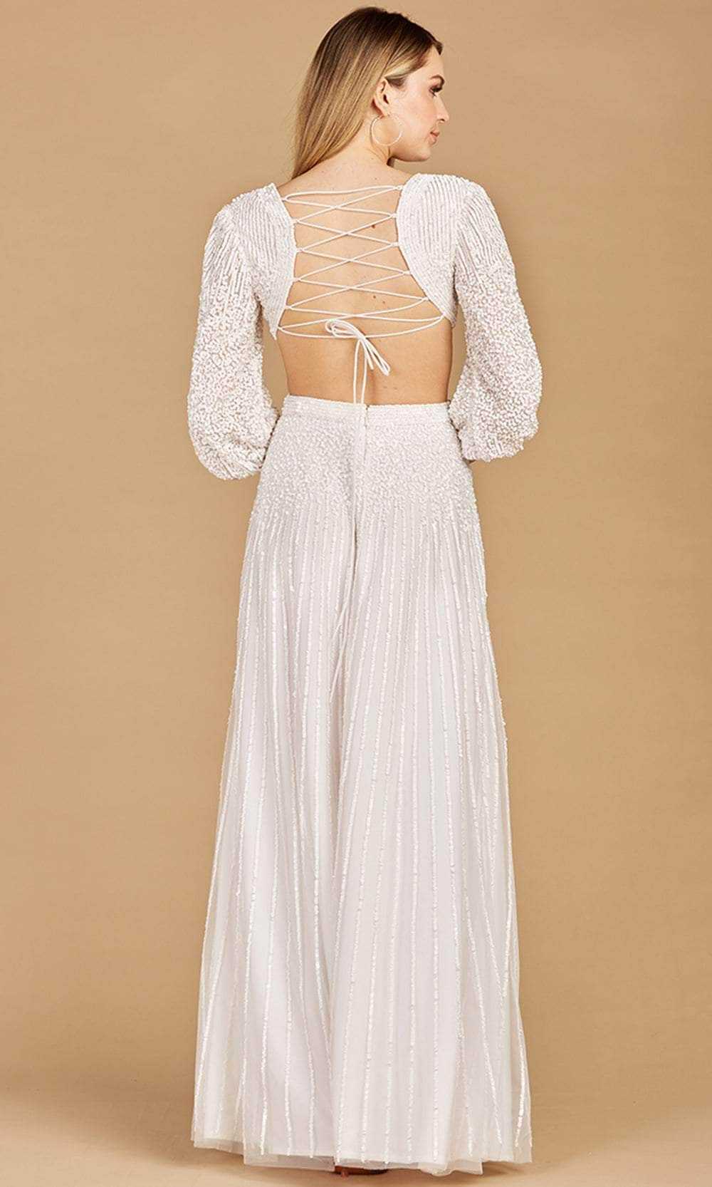 Lara Dresses, Lara Dresses 51119 - Sexy Open Back Bridal Gown