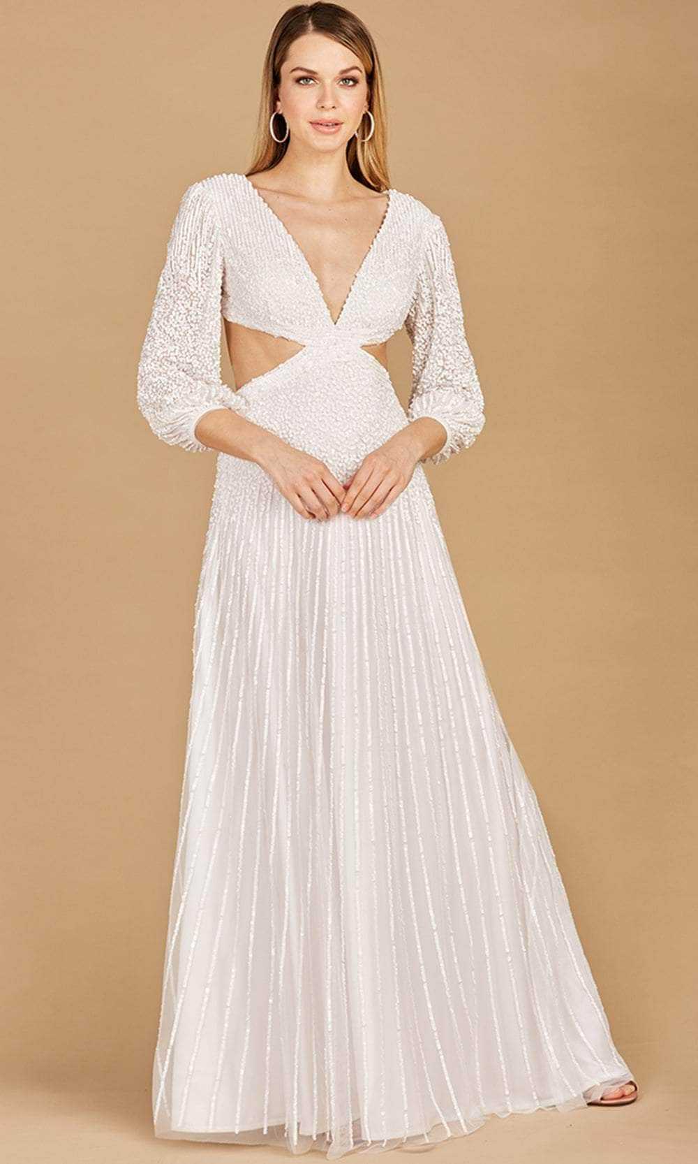 Lara Dresses, Lara Dresses 51119 - Sexy Open Back Bridal Gown
