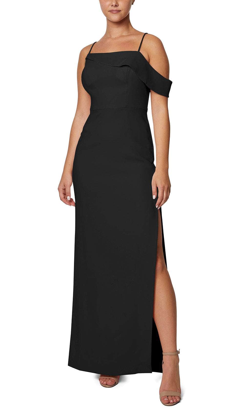 Laundry, Laundry HQ07W94 - Spaghetti Strap Crepe Evening Gown