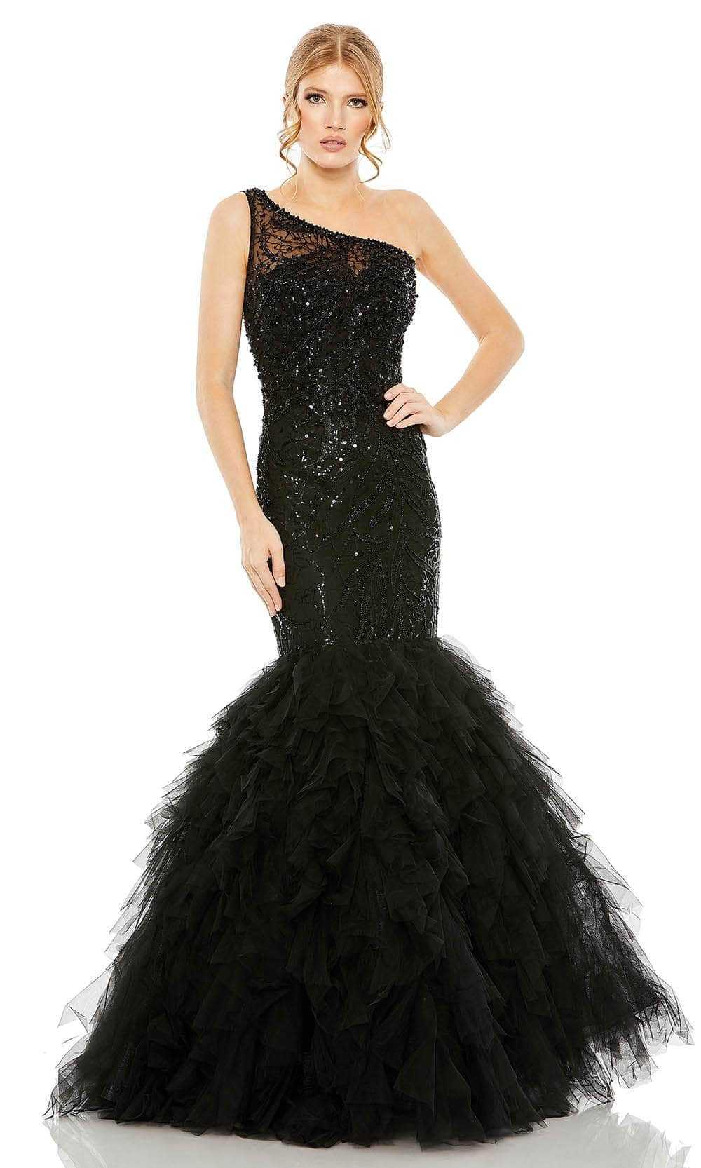 Mac Duggal, Mac Duggal 20545 - Embellished One-Shoulder Classic Prom Gown