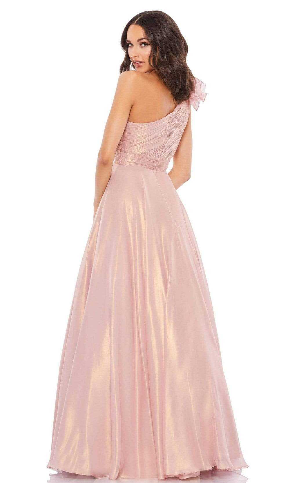 Mac Duggal, Mac Duggal - 49252 Floral Ornate One Shoulder Junior Prom Gown