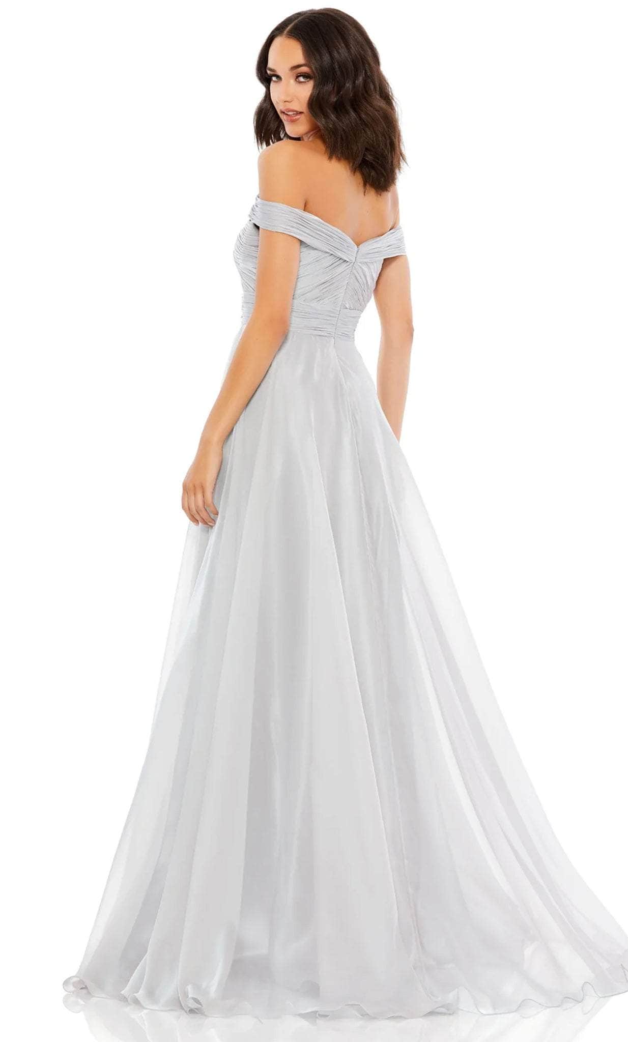 Mac Duggal, Mac Duggal 67485 - Off-Shoulder Pleated Bodice Prom Gown