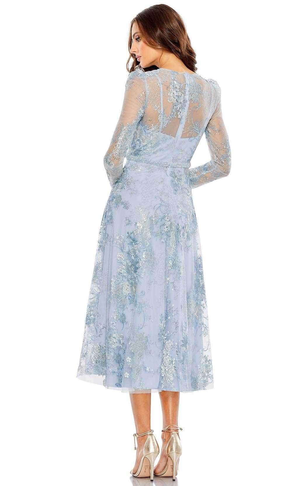 Mac Duggal, Mac Duggal 68020 - Embroidered Lace Formal Dress